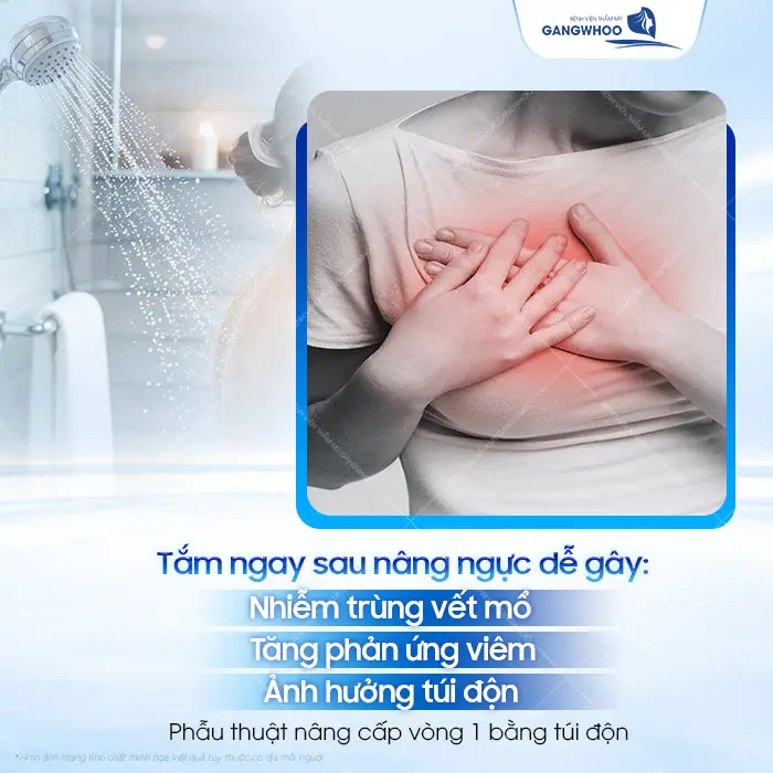 Nâng Ngực Bao Lâu Thì Tắm Được? Hướng Dẫn Vệ Sinh Đúng Cách