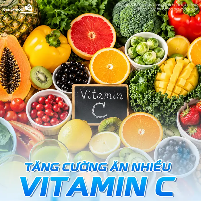 Tăng cường ăn nhiều vitamin C trong thời gian đầu vừa can thiệp thẩm mỹ mắt
