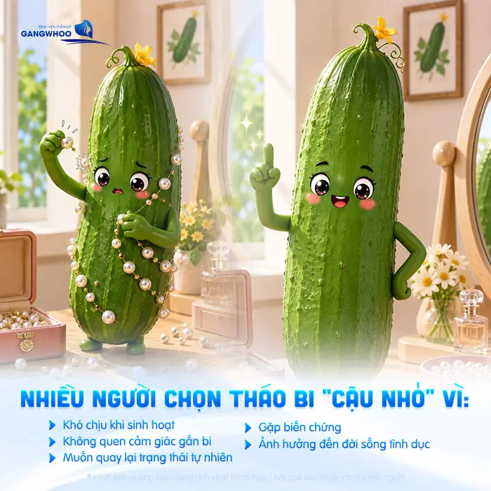 Gắn Bi Có Tháo Ra Được Không? Bác Sĩ Nam Khoa Giải Đáp