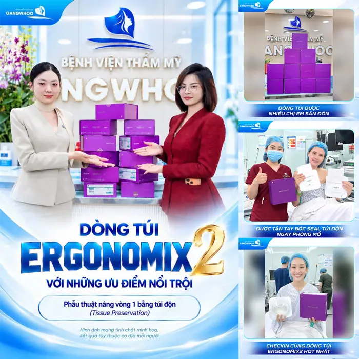 Nâng Ngực Túi Ergonomix2 – Công Nghệ Tạo Dáng Ngực Tự Nhiên Thế Hệ Mới 1 Dòng túi Ergonomix2 với nhiều ưu điểm vượt trội được nhiều người tin tưởng lựa chọn