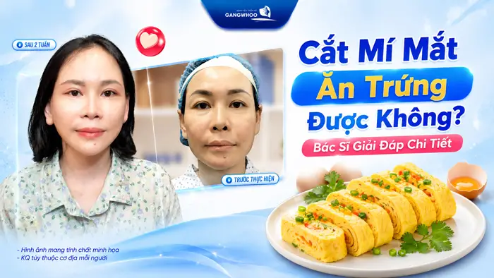 cat mi mat an trung duoc khong