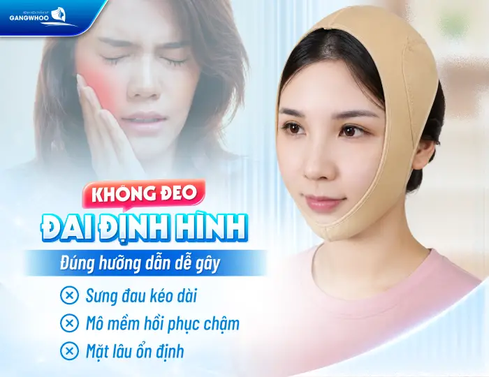 Hạ Gò Má Đeo Đai Định Hình Bao Lâu? Hướng Dẫn Chăm Sóc Đúng Cách
