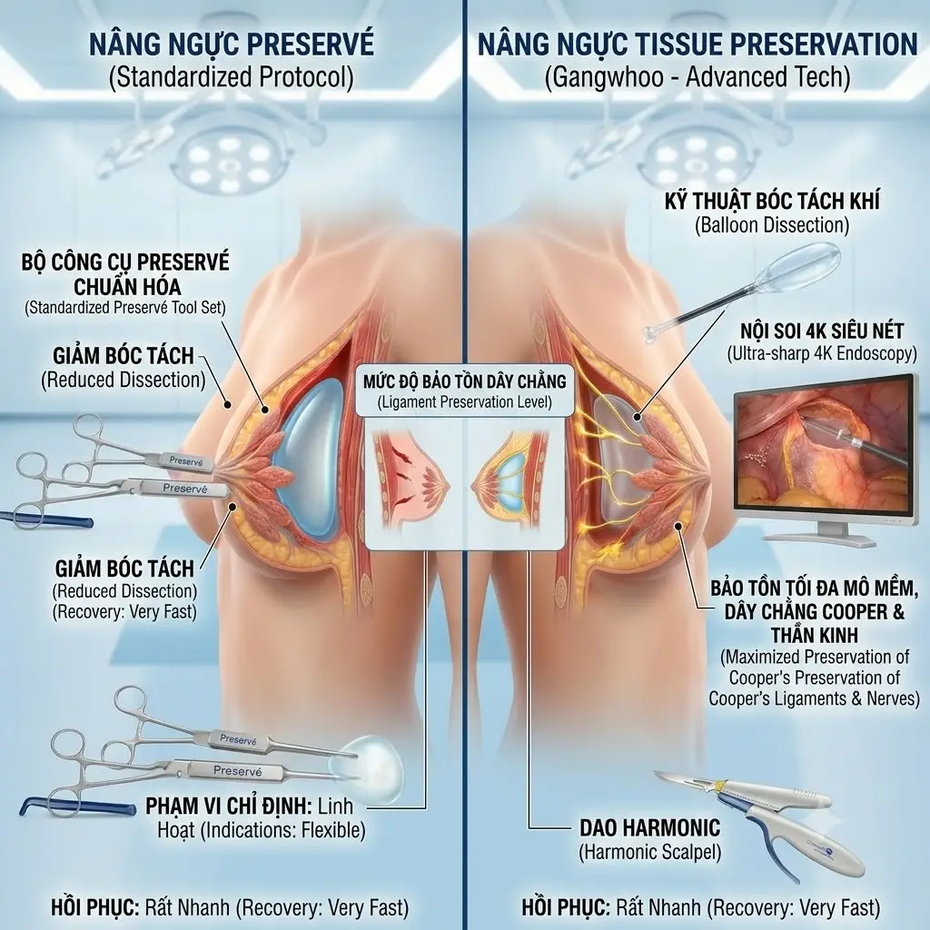 nang nguc tissue preservation va preserve