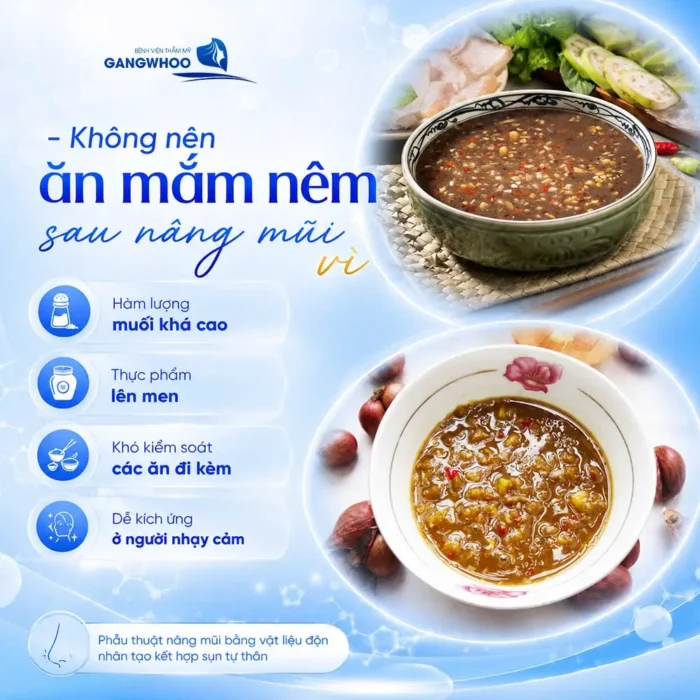 Nâng Mũi Ăn Mắm Nêm Được Không? Những Thực Phẩm Cần Tránh