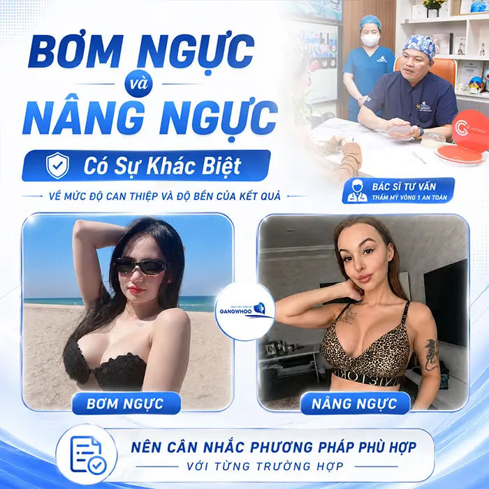 Bơm Ngực Khác Gì Nâng Ngực? Những Tiêu Chí Phân Biệt