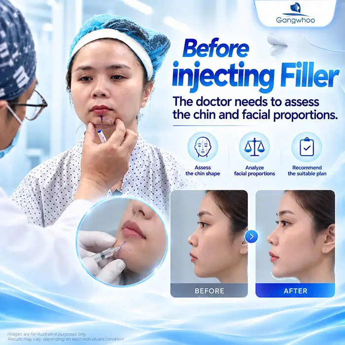 Can You Get Filler After Chin Augmentation? How Long Should You Wait Before Getting Filler? 4 Before receiving filler, you should have a doctor examine and assess the chin-to-face proportions