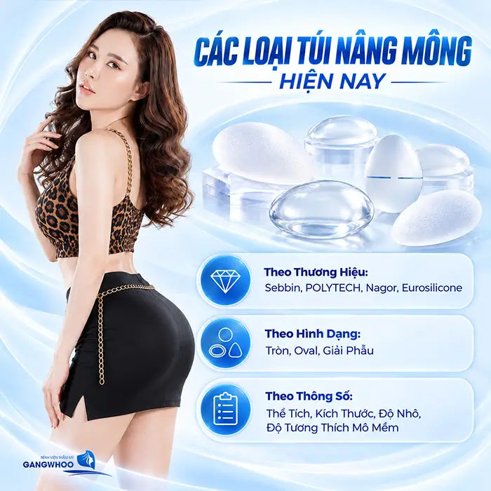 4 Loại Túi Nâng Mông Phổ Biến Hiện Nay
