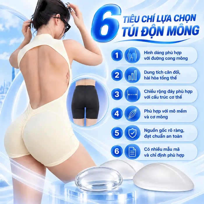 4 Loại Túi Nâng Mông Phổ Biến Hiện Nay